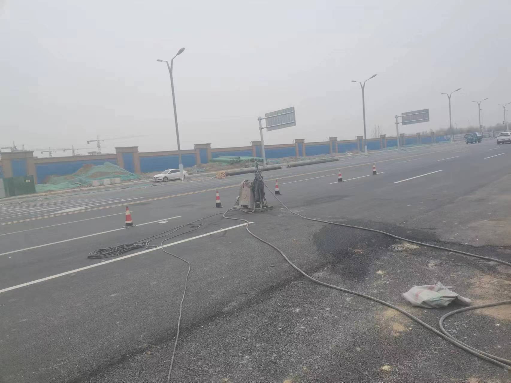 多祥镇马路注浆